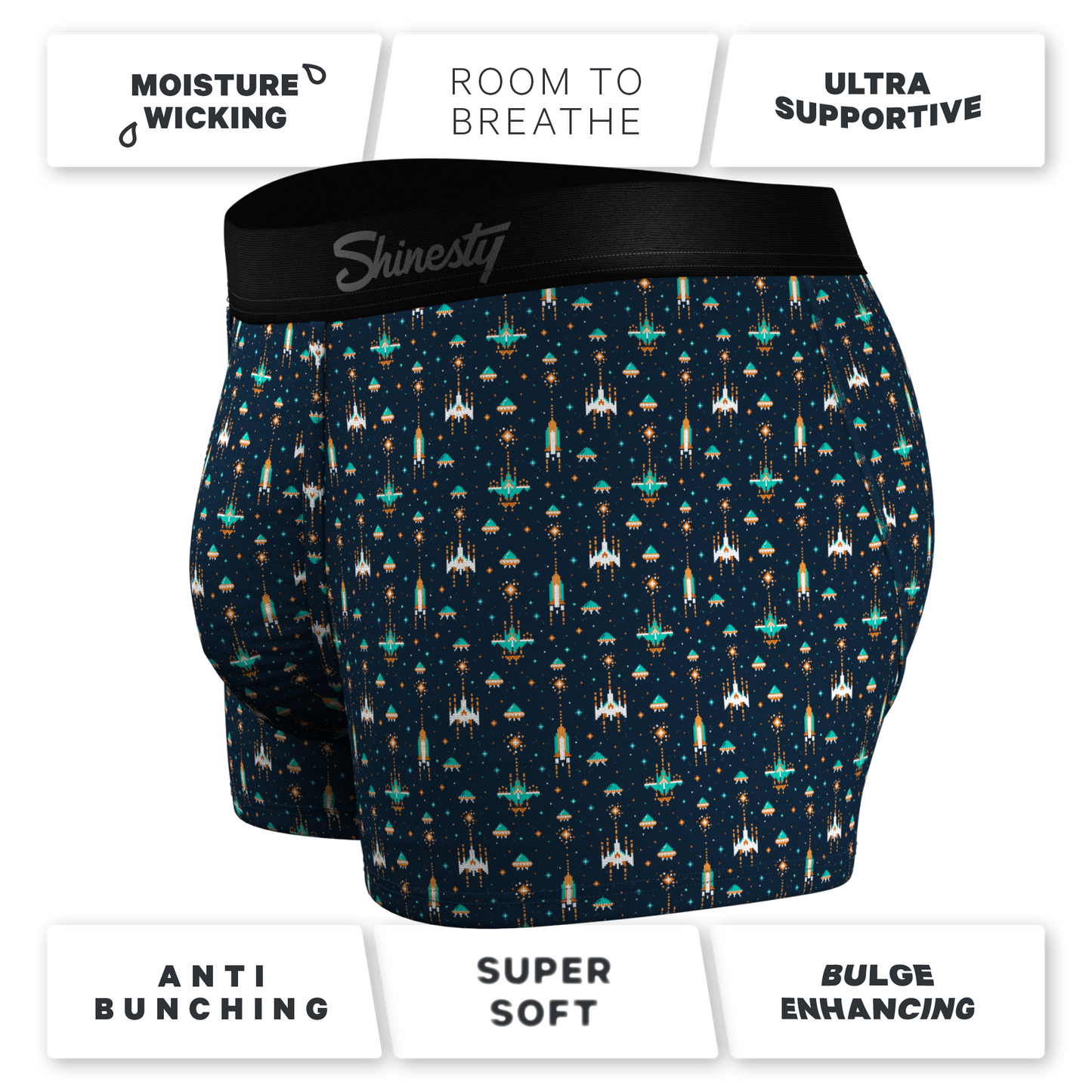 The Space Commando | Spaceship Ball Hammock® Pouch Trunks Underwear