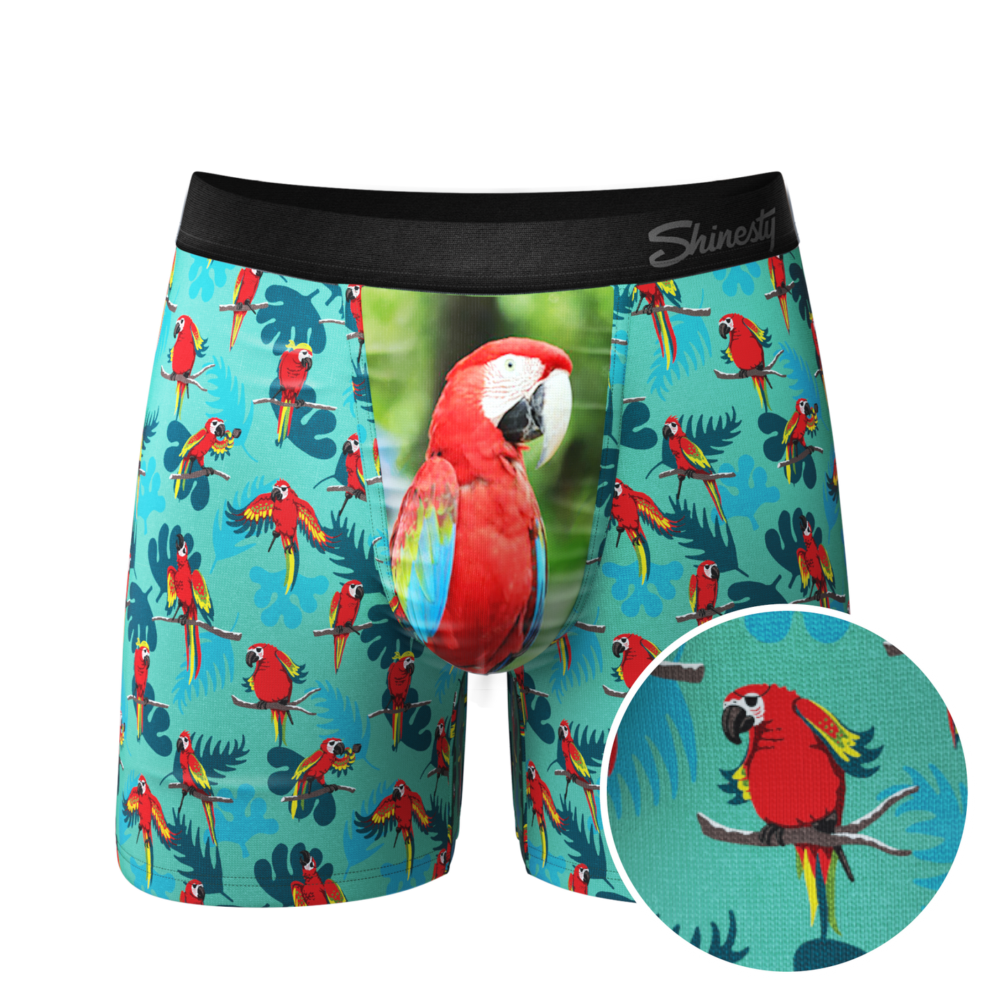 The Squawk Tease | Tropical Parrot Ball Hammock® Pouch Underwear