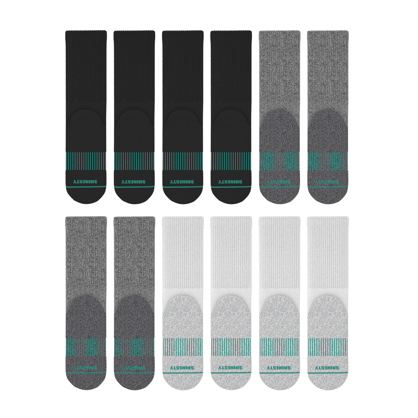 The Staple | Heel Hammock™ Crew Socks 12 Pack