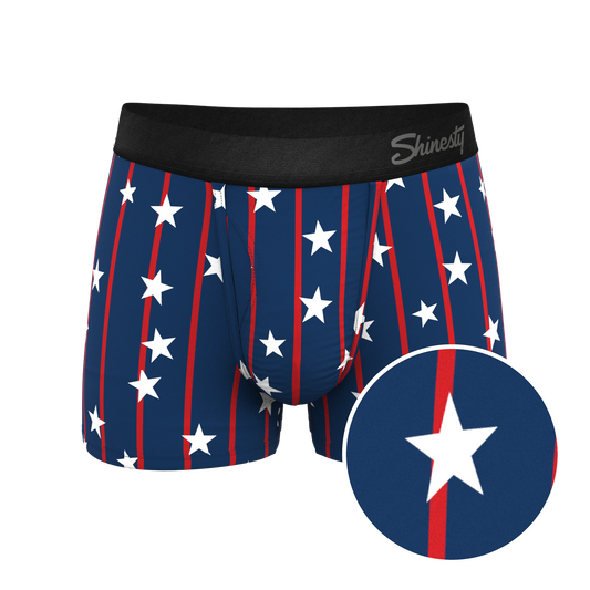 The Stars & Stripes | USA Pinstripe Ball Hammock® Pouch Trunks Underwear