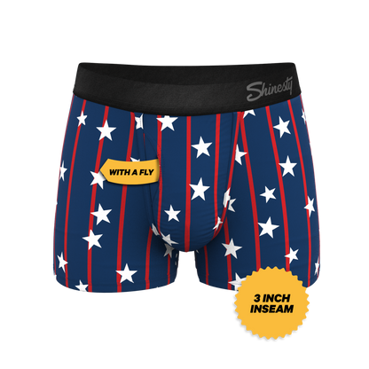 The Stars & Stripes | USA Pinstripe Ball Hammock® Pouch Trunks Underwear