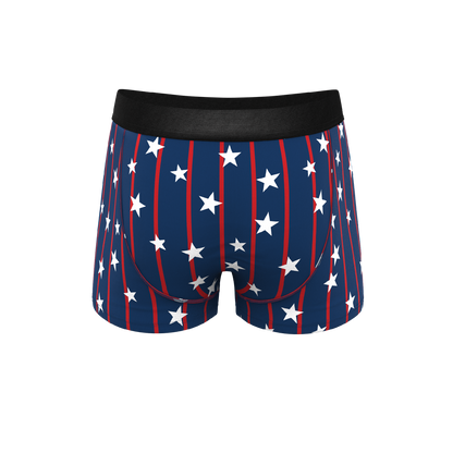 The Stars & Stripes | USA Pinstripe Ball Hammock® Pouch Trunks Underwear