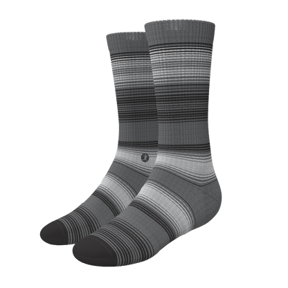 The Static Channel | Stripe Heel Hammock™ Crew Socks