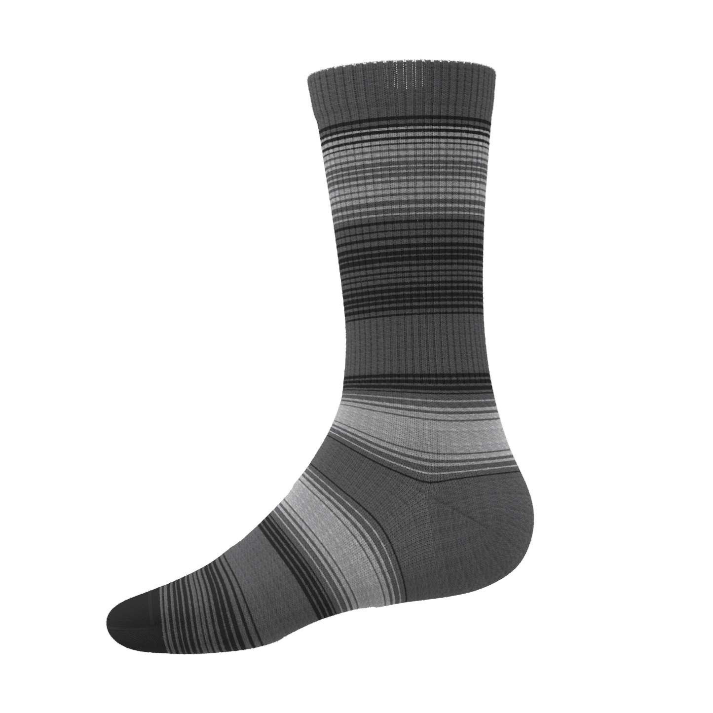 The Static Channel | Stripe Heel Hammock™ Crew Socks