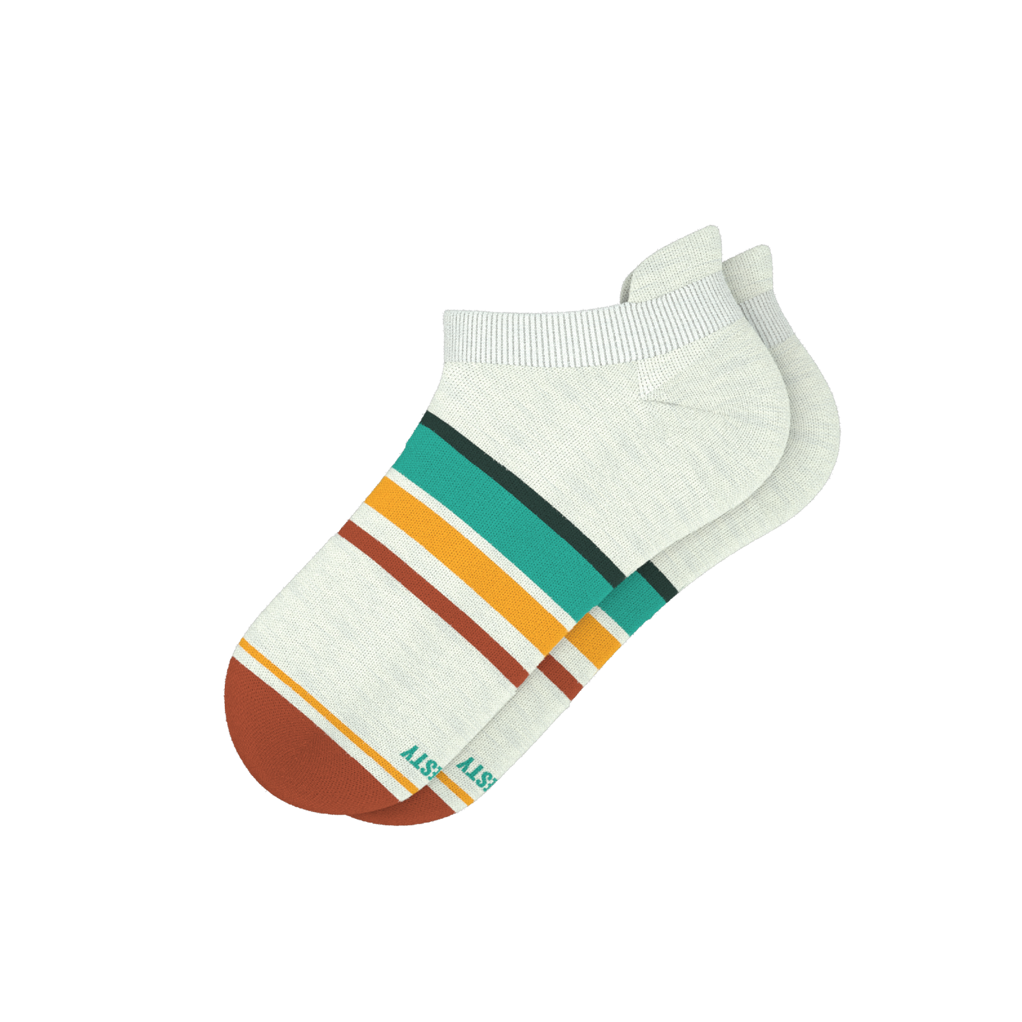 The Stellar | Retro Stripe Heel Hammock™ Ankle Socks