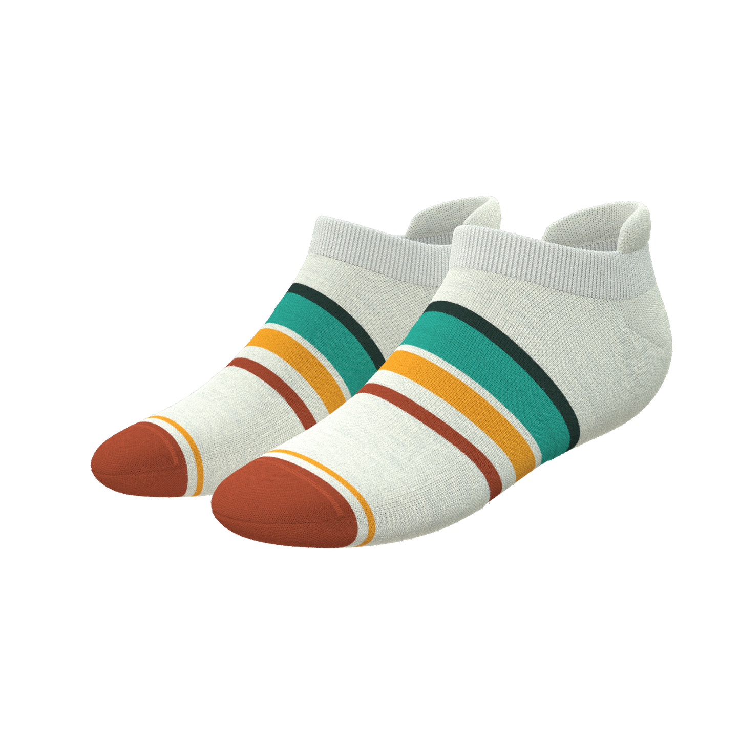 The Stellar | Retro Stripe Heel Hammock™ Ankle Socks