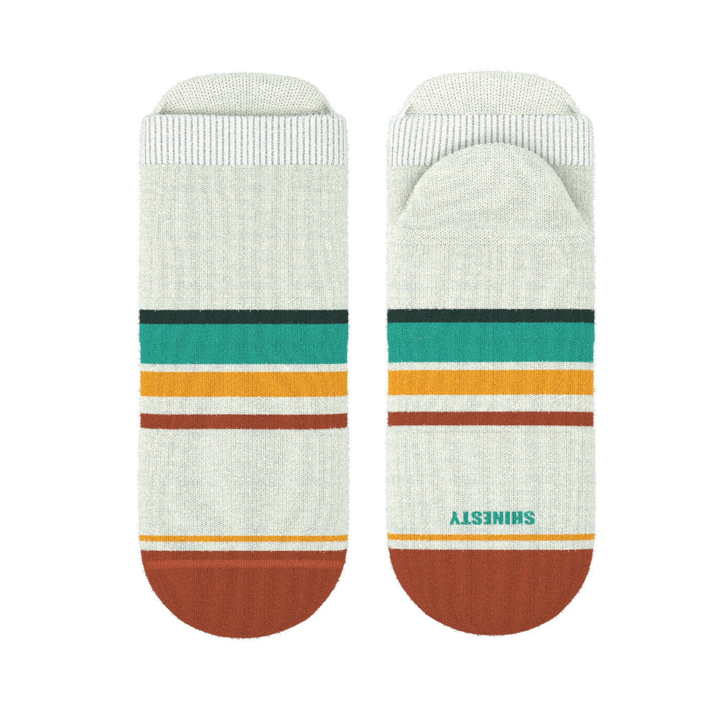 The Stellar | Retro Stripe Heel Hammock™ Ankle Socks