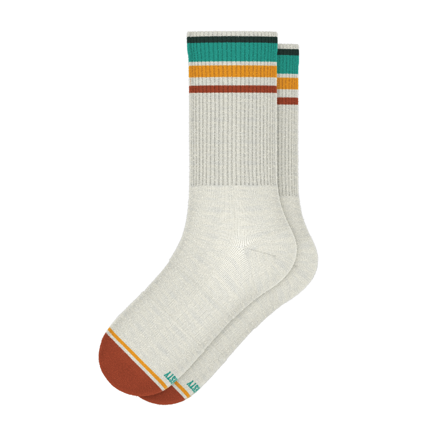 The Stellar | Retro Stripe Heel Hammock™ Crew Socks