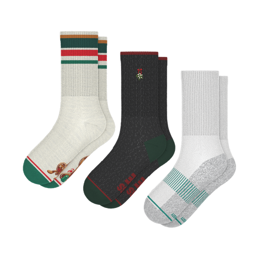 Stocking Stuffer | Heel Hammock™ Crew Socks 3 Pack