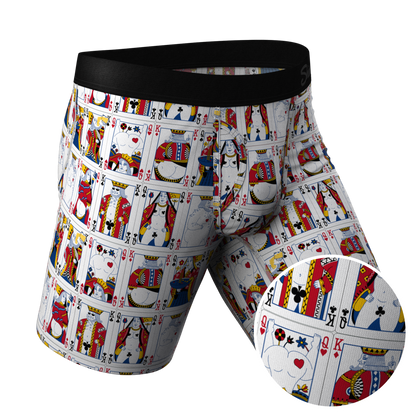 The Strip Poker | Playing Cards Long Leg Ball Hammock® Pouch Underwear With Fly