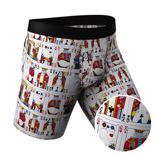 The Strip Poker | Playing Cards Long Leg Ball Hammock® Pouch Underwear With Fly