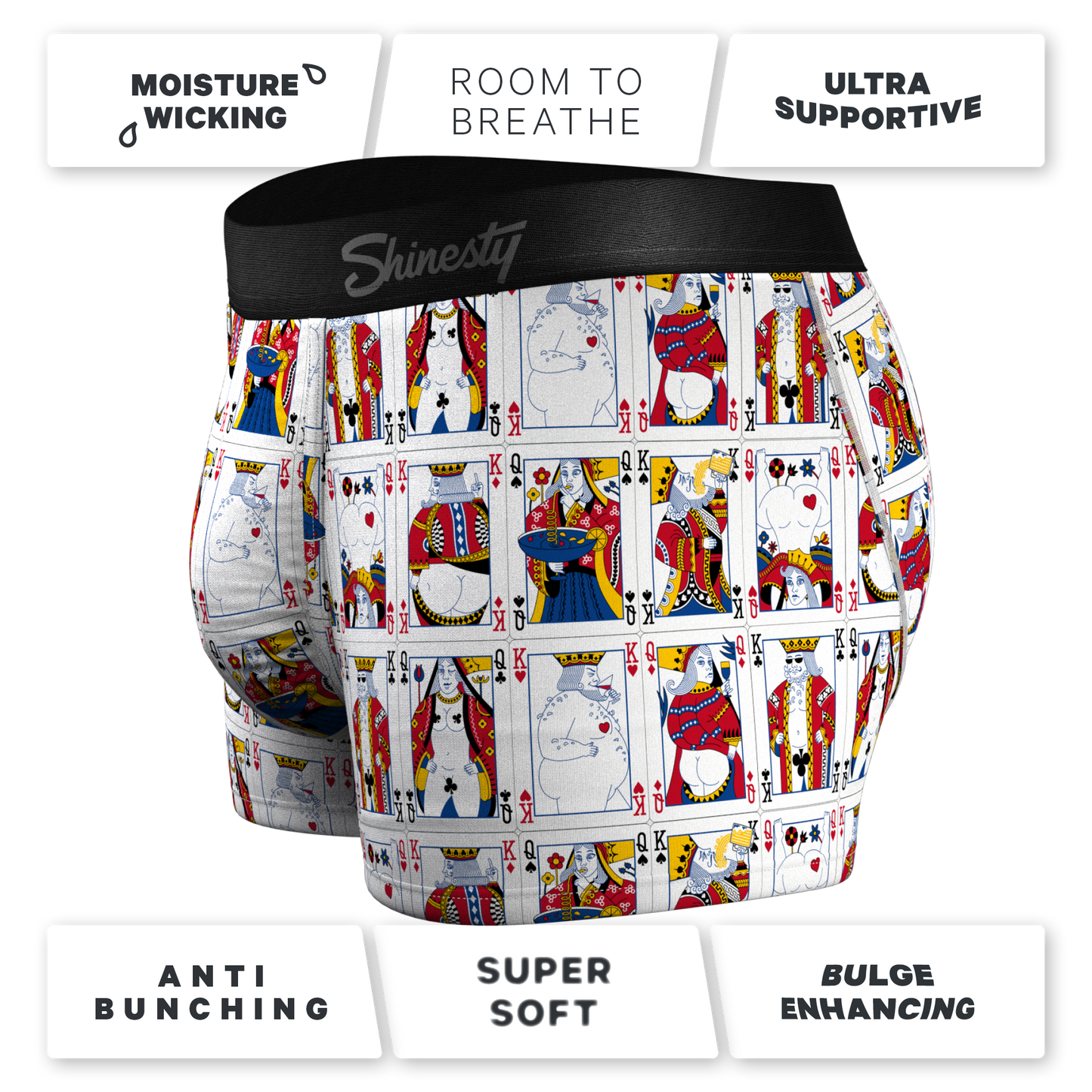 The Strip Poker | Playing Cards Ball Hammock® Pouch Trunks Underwear