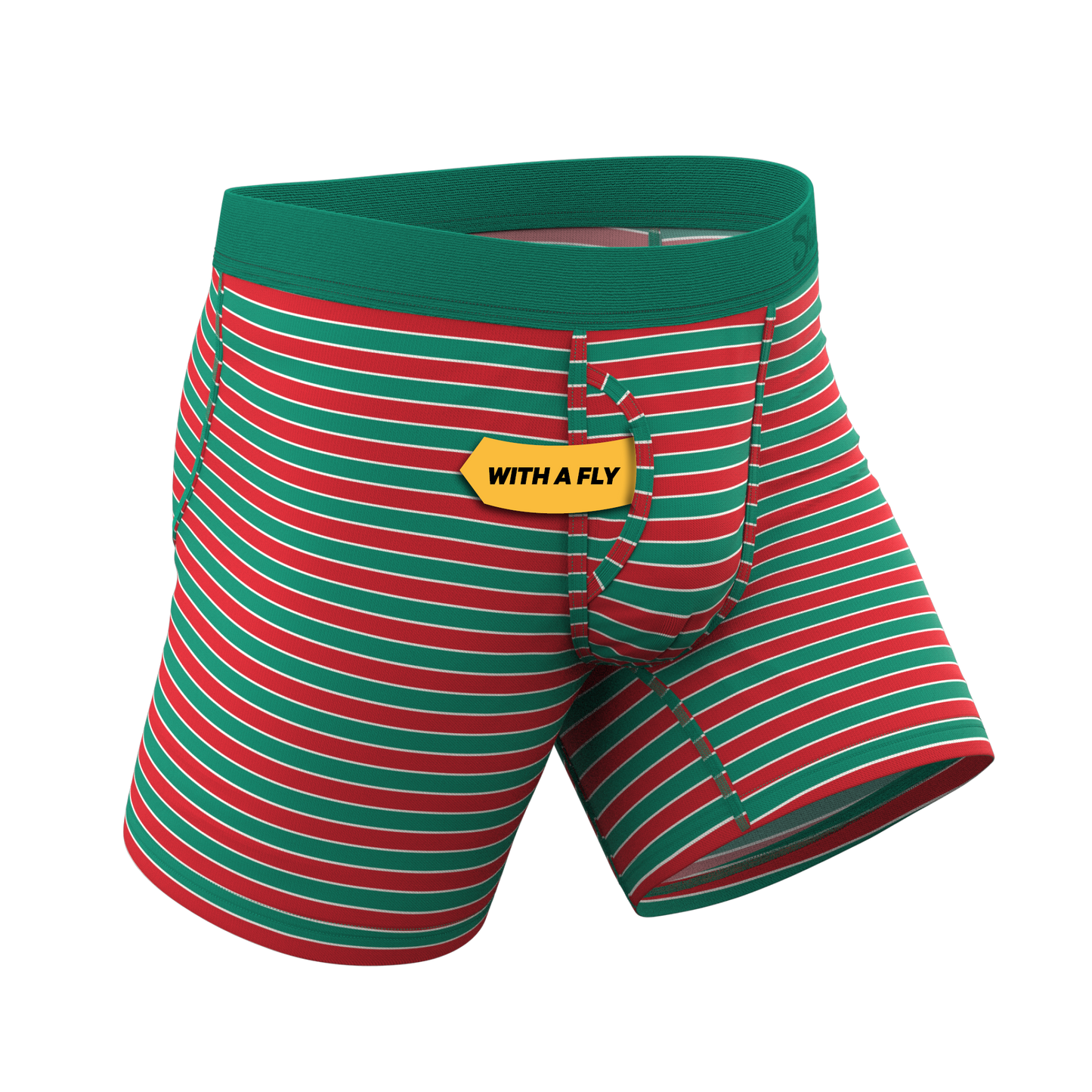 The Stripe Club | Christmas Striped Ball Hammock® Pouch Underwear With Fly