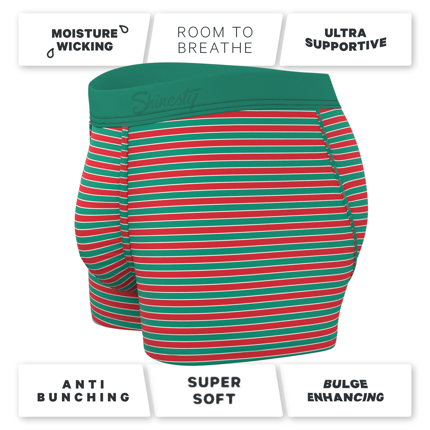 The Stripe Club | Christmas Striped Ball Hammock® Pouch Trunks Underwear