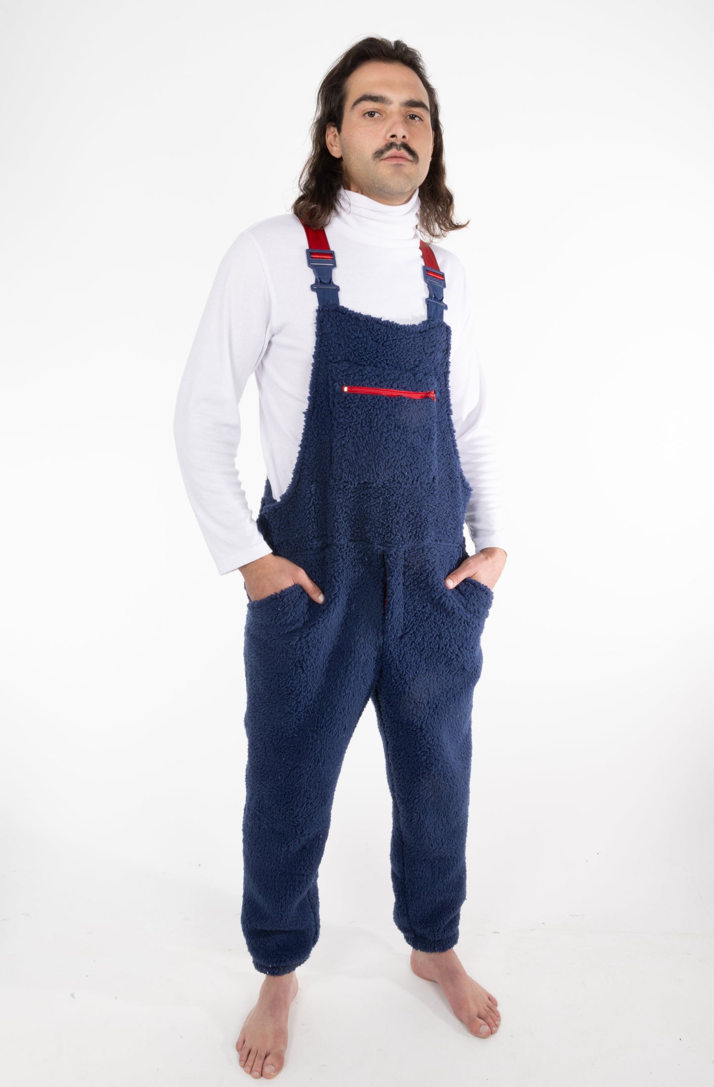 The Counting Sheep | Navy Sherpa Pajamaralls®