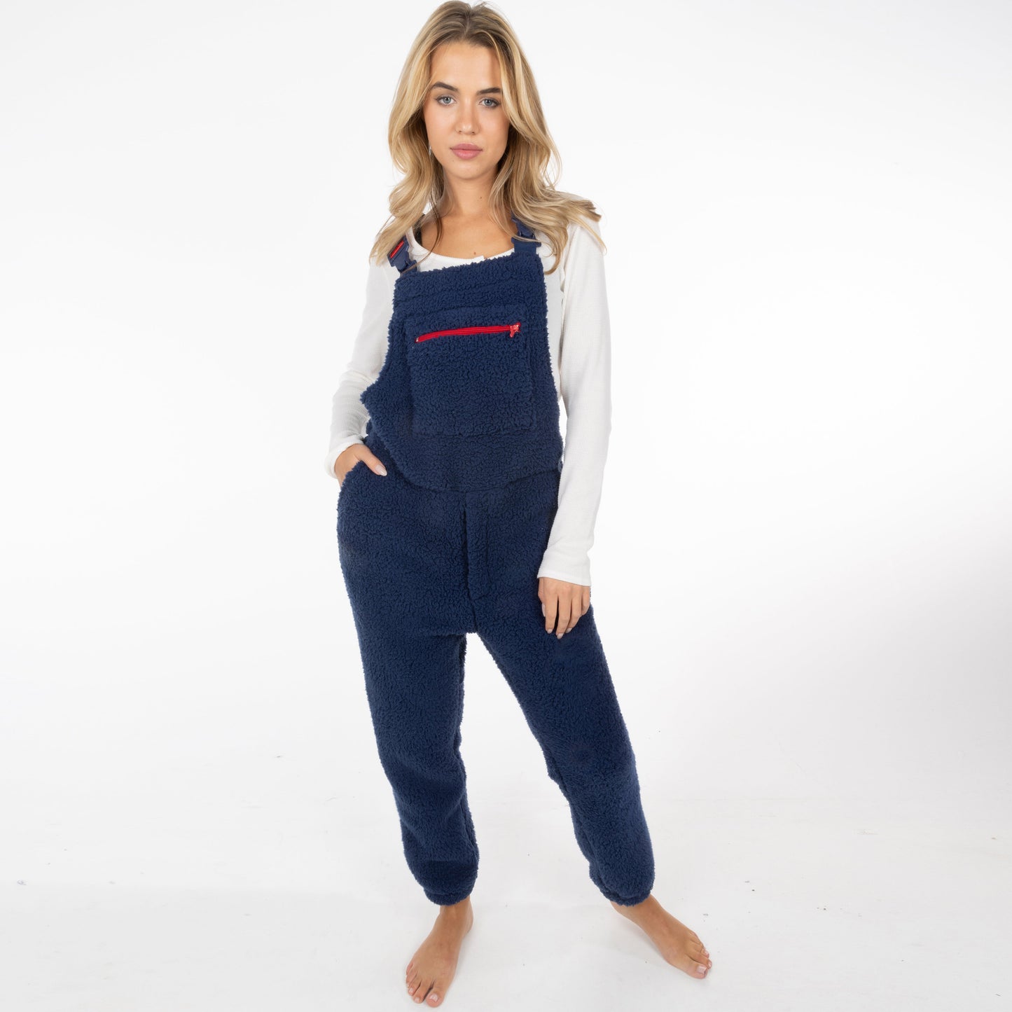 The Counting Sheep | Navy Sherpa Pajamaralls®