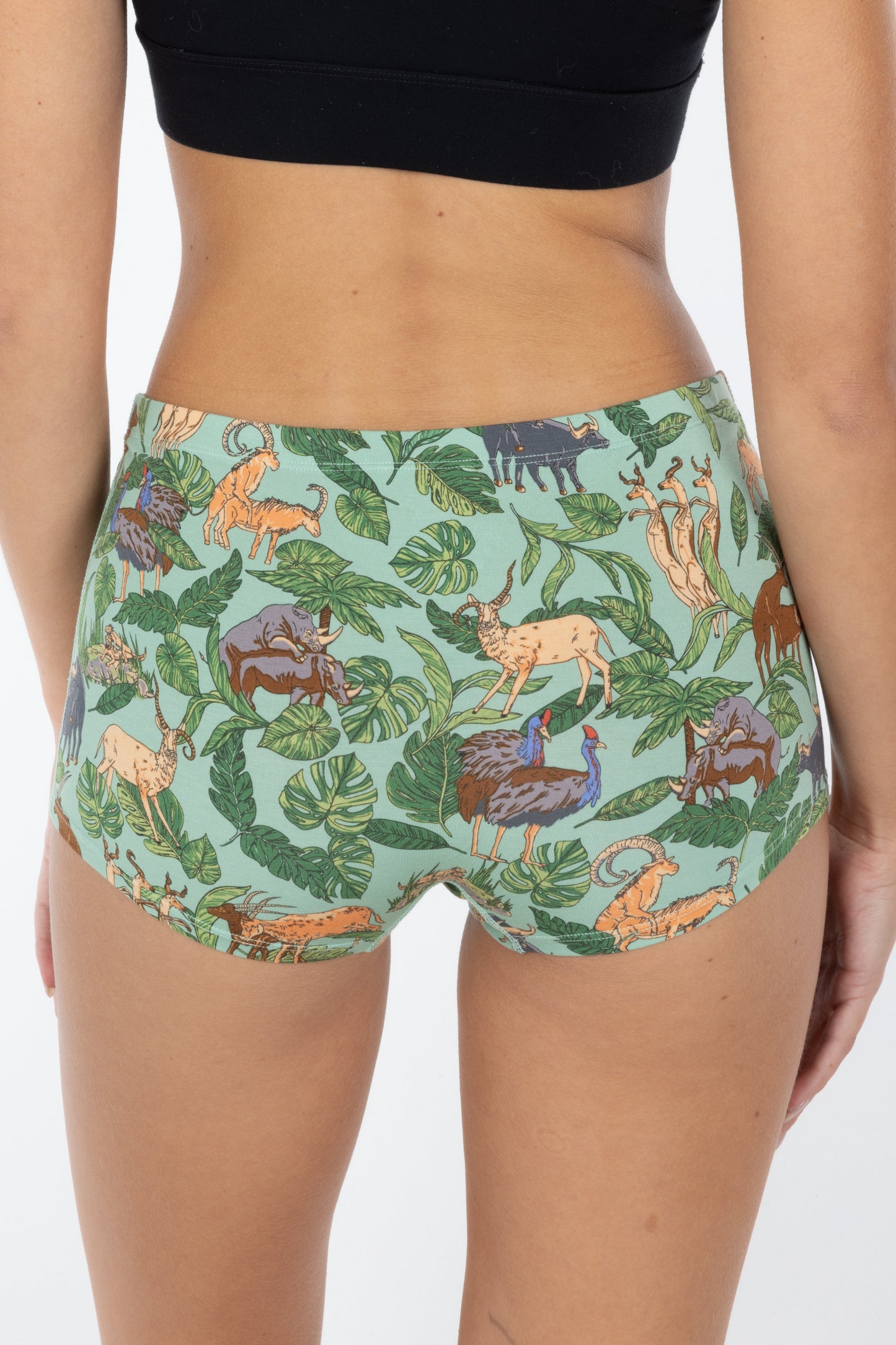 The Hornography | Tropical Animals Modal Boyshort Underwear