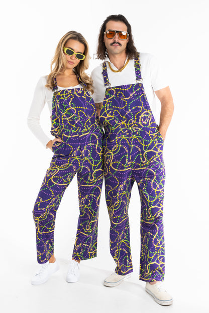 The Carnival Krewe | Mardi Gras Beads Men's Overalls