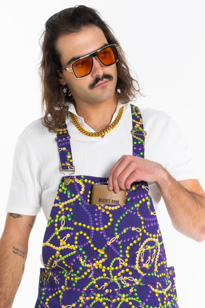 The Carnival Krewe | Mardi Gras Beads Men's Overalls