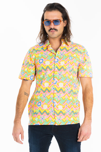 The Solar Flower | Trippy Floral Hawaiian Shirt