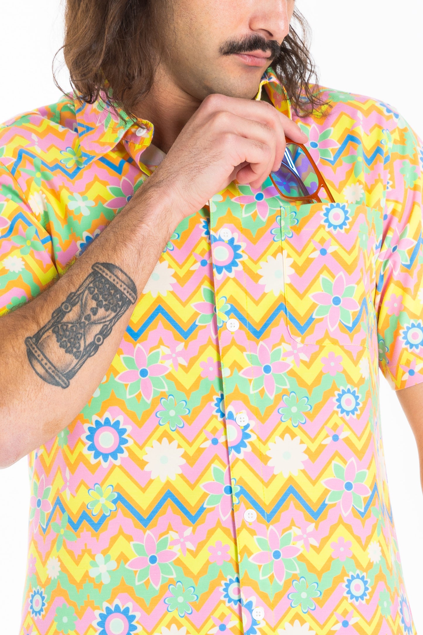 The Solar Flower | Trippy Floral Hawaiian Shirt