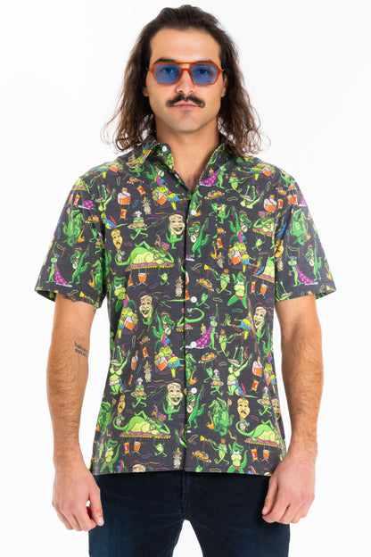 The Bead Hound | Wild Mardi Gras Hawaiian Shirt