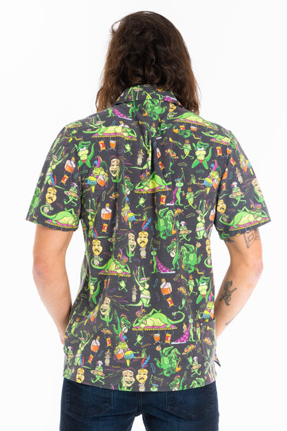 The Bead Hound | Wild Mardi Gras Hawaiian Shirt