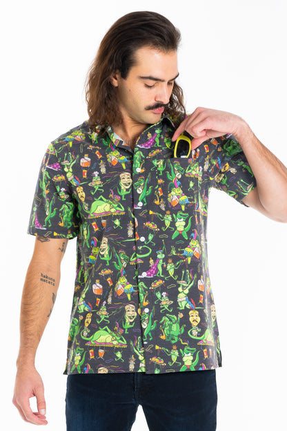 The Bead Hound | Wild Mardi Gras Hawaiian Shirt