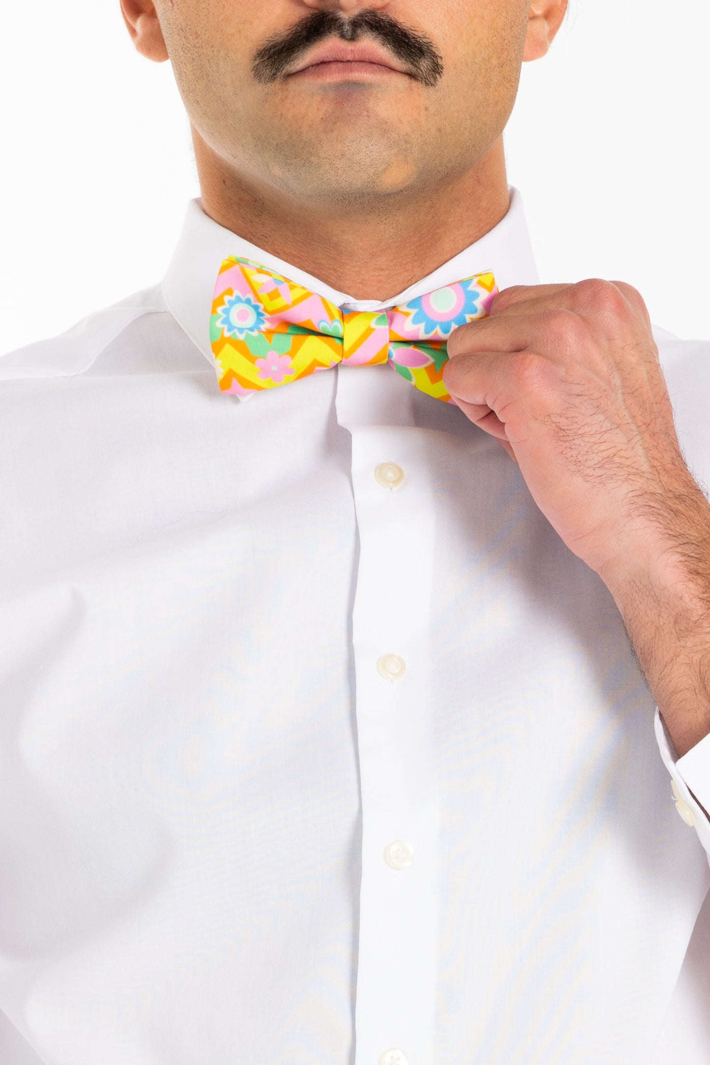 The Solar Flower | Trippy Floral Bow Tie