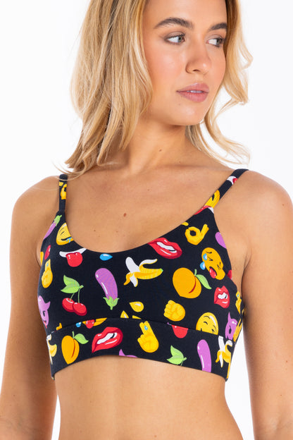 The Flirt | Emoji Bralette