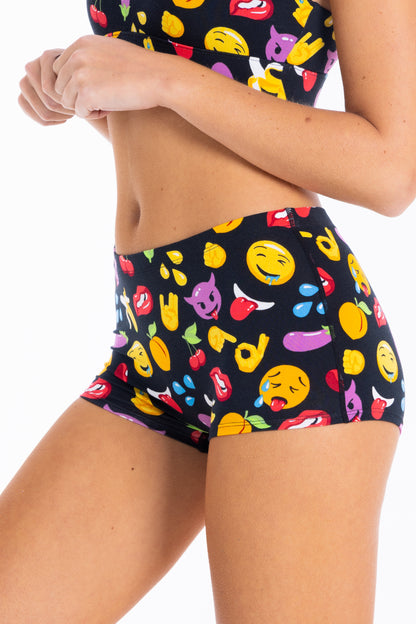 The Flirt | Emoji Modal Boyshort Underwear