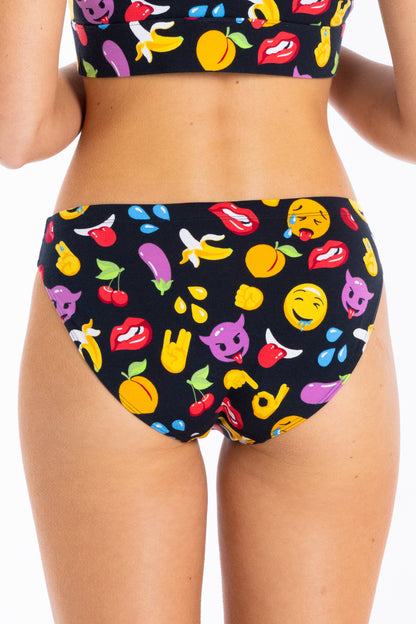 The Flirt | Emoji Modal Bikini Underwear