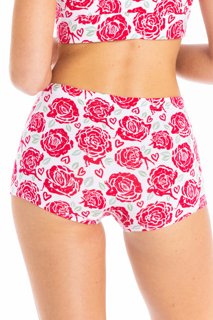 The Bloom With A View | Naughty Roses Modal Boyshort Underwear