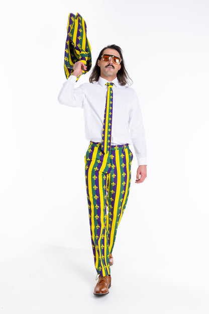 The Beignets For Breakfast | Mardi Gras Suit Pants
