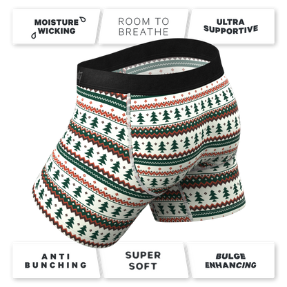 The Stuffed Stocking | Fair Isle Christmas Tree Ball Hammock® Pouch Underwear With Fly