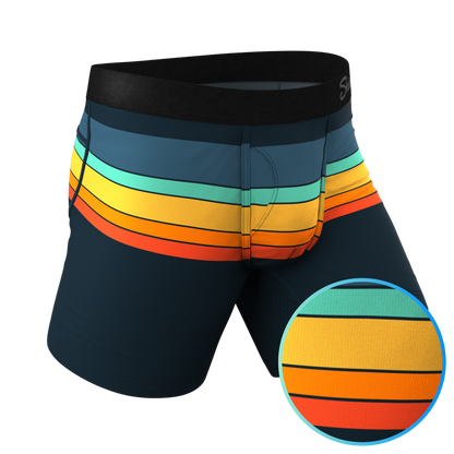 The Summer Solstice | Retro Stripes paradICE™ Cooling Ball Hammock® Underwear