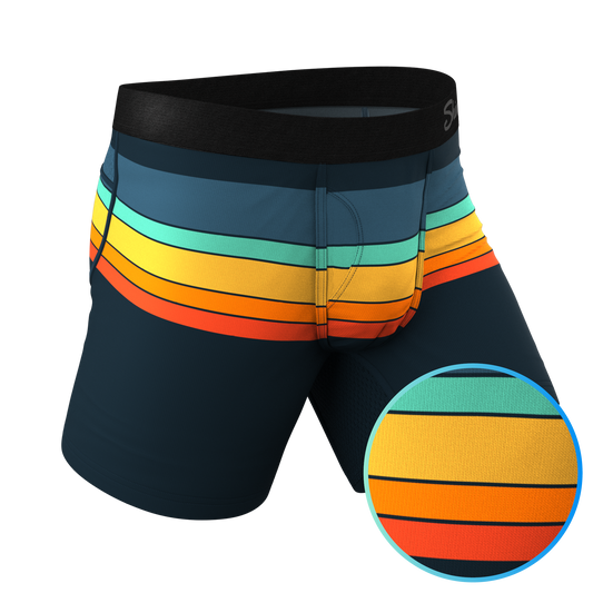 The Summer Solstice | Retro Stripes paradICE™ Cooling Ball Hammock® Underwear