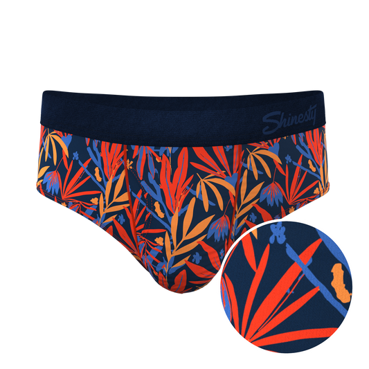 The San Diego Sunrise | Tropical Foliage Ball Hammock® Pouch Underwear Briefs