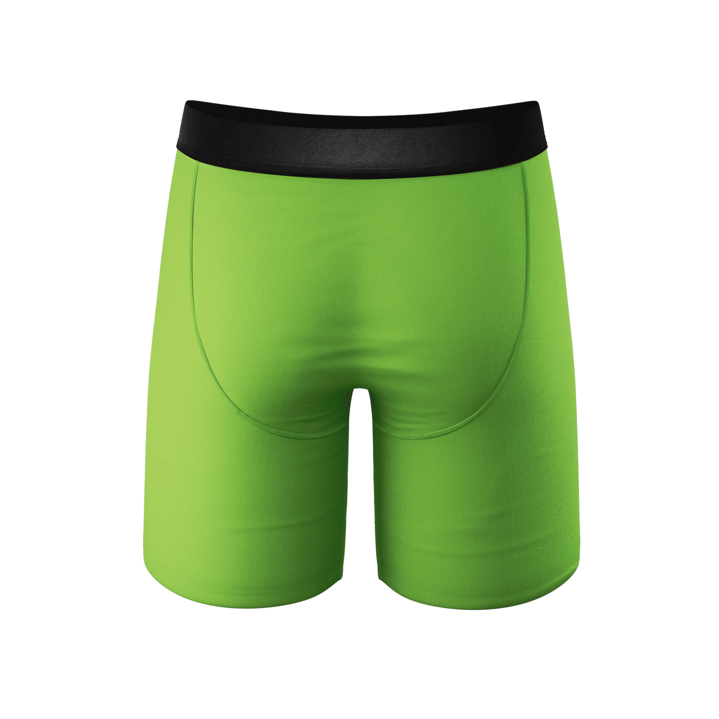 The Supernova | Bright Green Long Leg Ball Hammock® Pouch Underwear With Fly