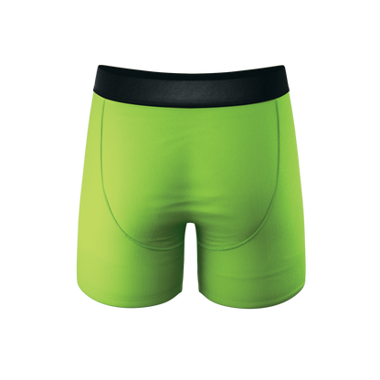 The Supernova | Bright Green Ball Hammock® Pouch Underwear With Fly