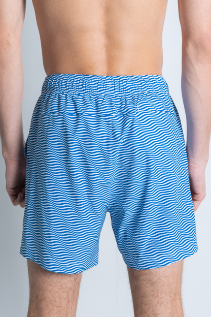 The Swim Lesson | Blue Wave Tropical Ball Hammock® Pouch 8" Swim Trunks