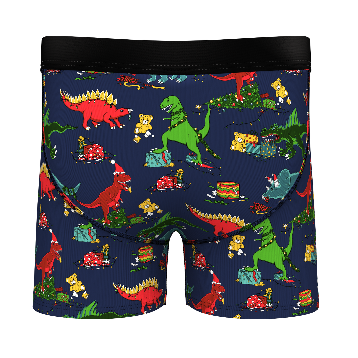 The T-Rexmas | Christmas Dinosaur Boy's Boxer Briefs