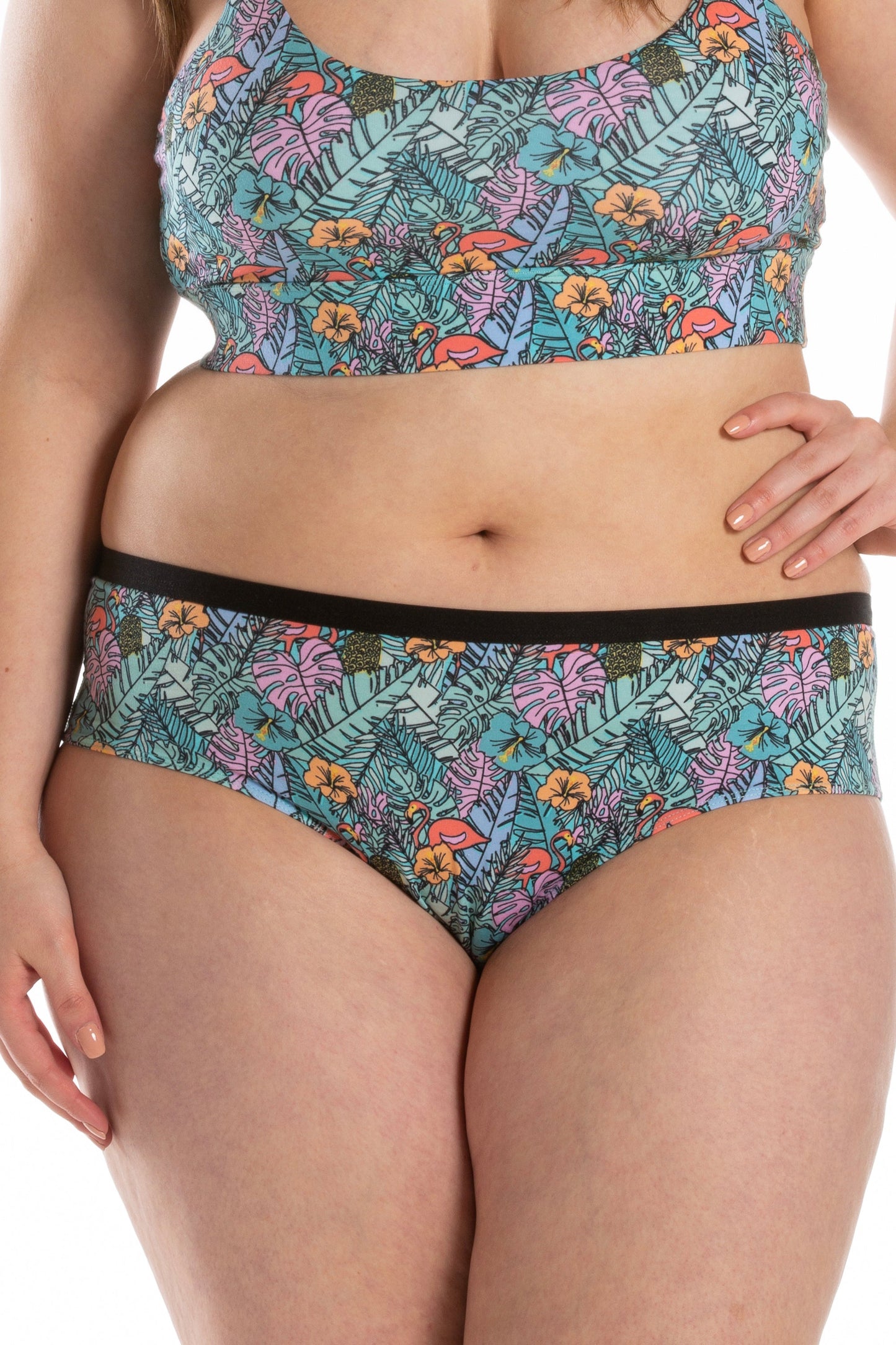 The Hot Tropic | Tropical Flamingo Cheeky Underwear