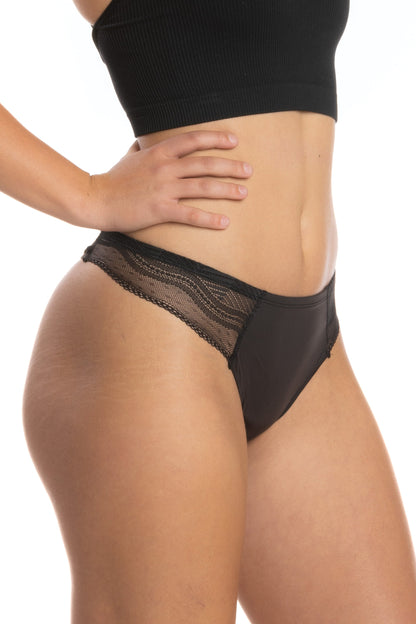 The Threat Level Midnight | Black Lace Thong