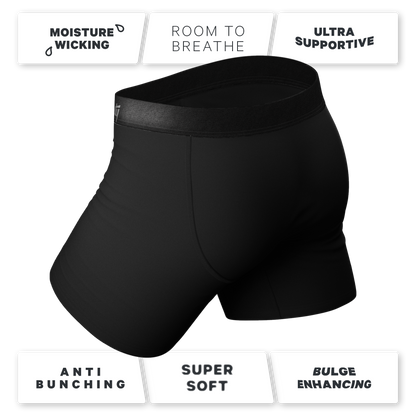 The Zero Shades of Grey | Black Ball Hammock® Pouch Underwear With Fly 3 Pack