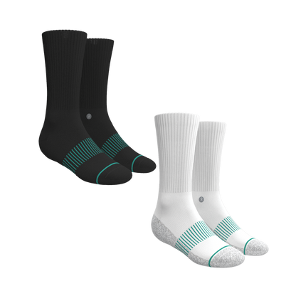 Solid and Pattern Mix Pack | Variety Heel Hammock™ Crew Socks 6 Pack