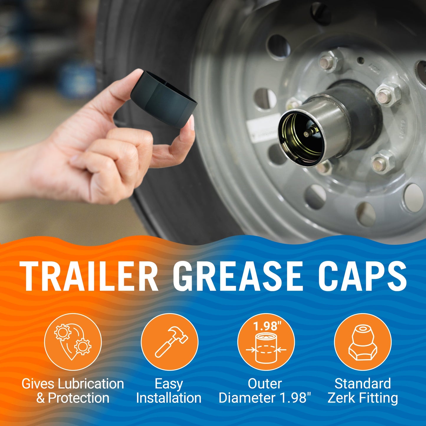 Boat Trailer Grease Caps