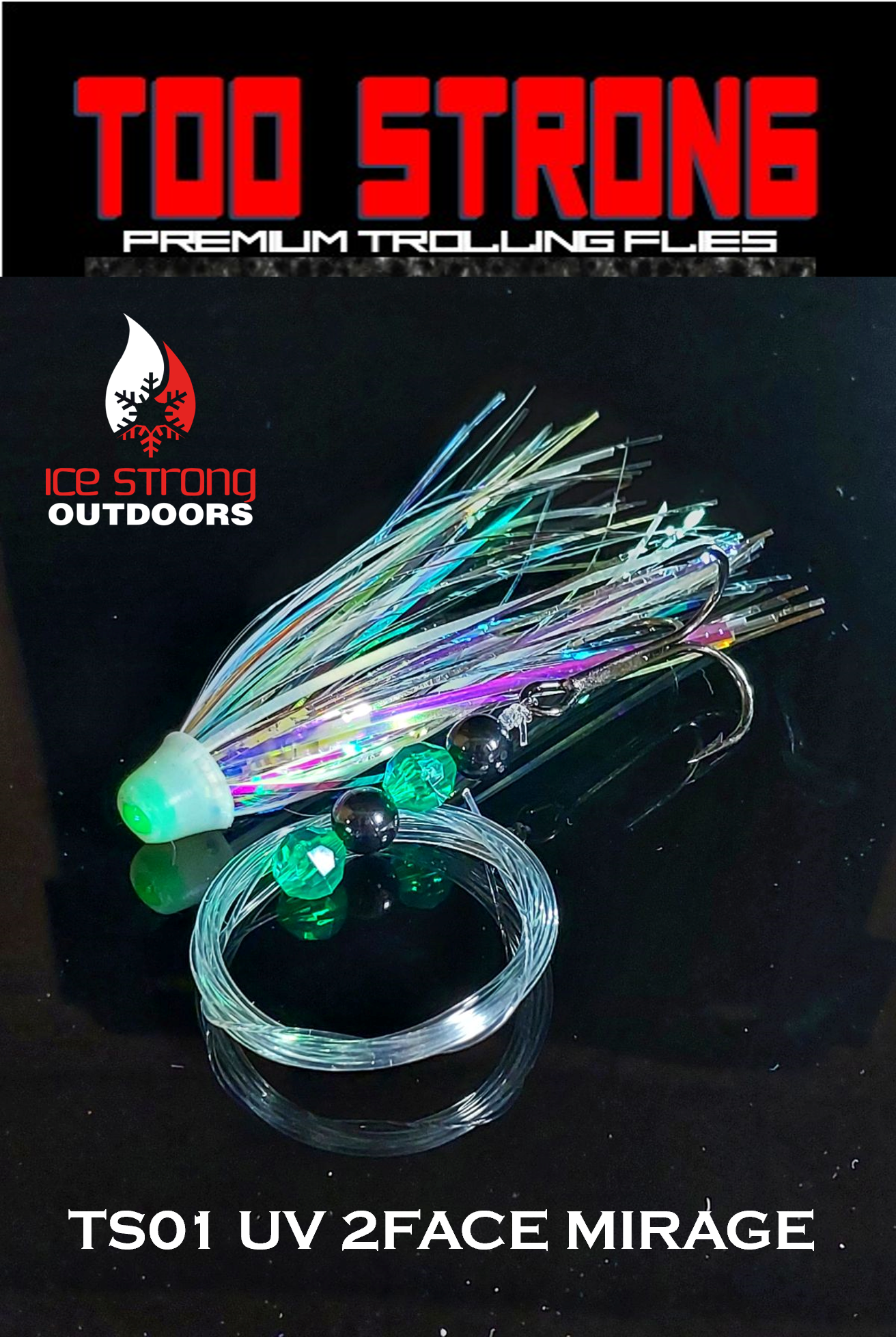 Too Strong Premium Trolling Flies - Fully Rigged