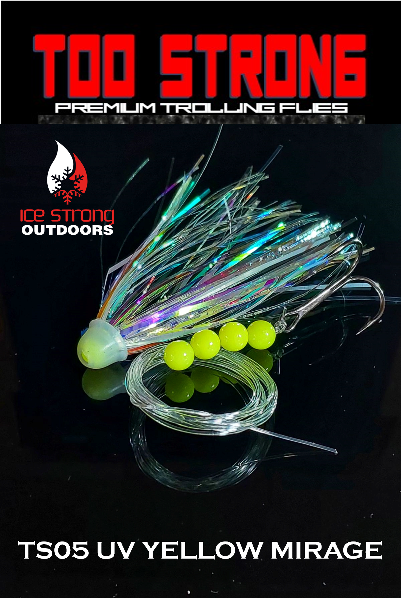 Too Strong Premium Trolling Flies - Fully Rigged