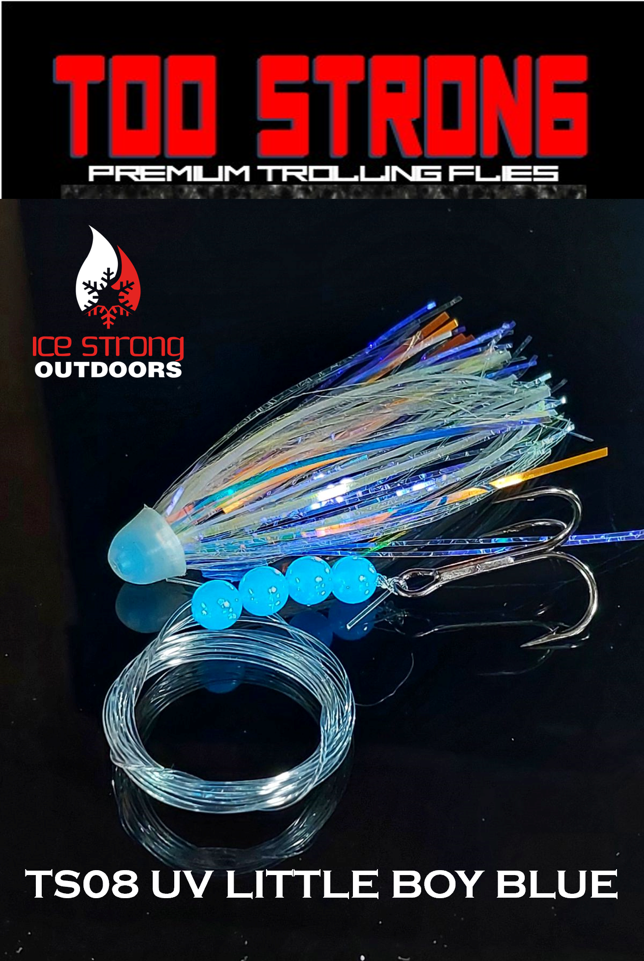 Too Strong Premium Trolling Flies - Fully Rigged